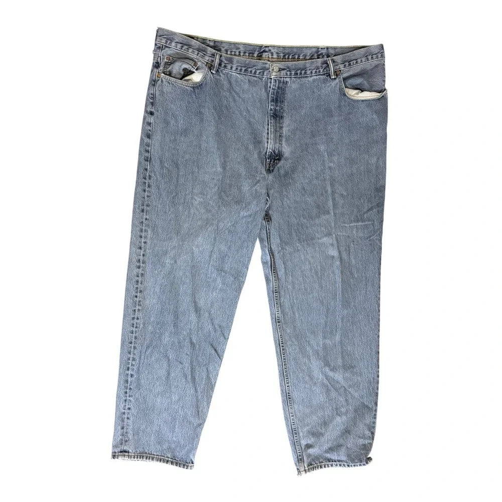 Levi's 550 Relaxed Fit Jeans Mens 50x34 Blue Medium Wash Red Tab Denim